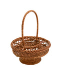 Vintage Wicker English Garden Party Drinks Basket Style One Weston Table