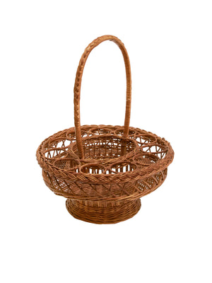  Vintage Wicker English Garden Party Drinks Basket Style One Weston Table 