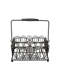 Vintage Wire Bistro Bottle Caddy Weston Table