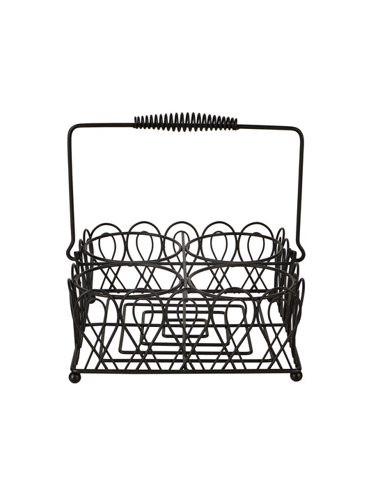 Vintage Wire Bistro Bottle Caddy Weston Table