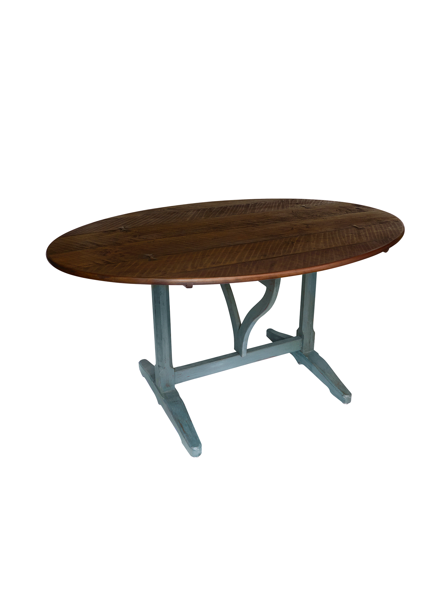 Vintage Oval Cherry Top Wine Table
