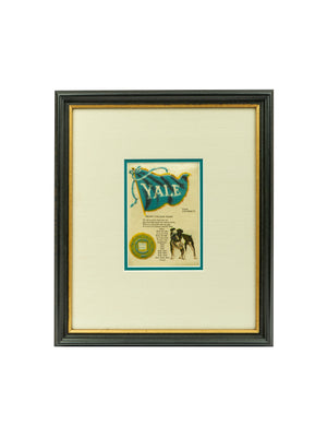  Vintage Yale Fight Song Silk Wall Hanging Weston Table 