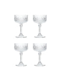 Vintage Cristal D-Arques Longchamp Champagne Coupes Glasses Set of Four Weston Table 