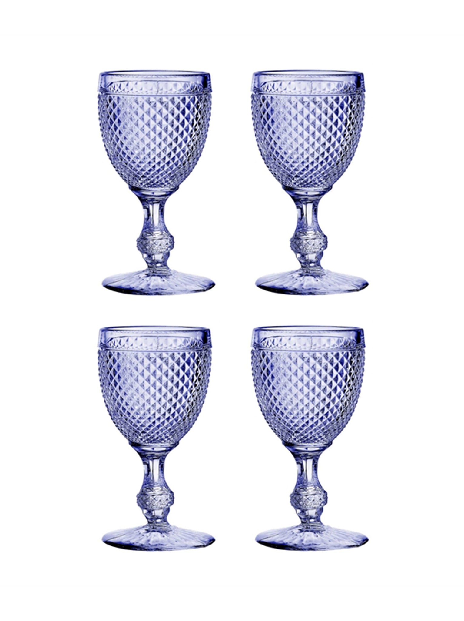 Violet Bicos Alfazema White Wine Goblets Set of Four Weston Table