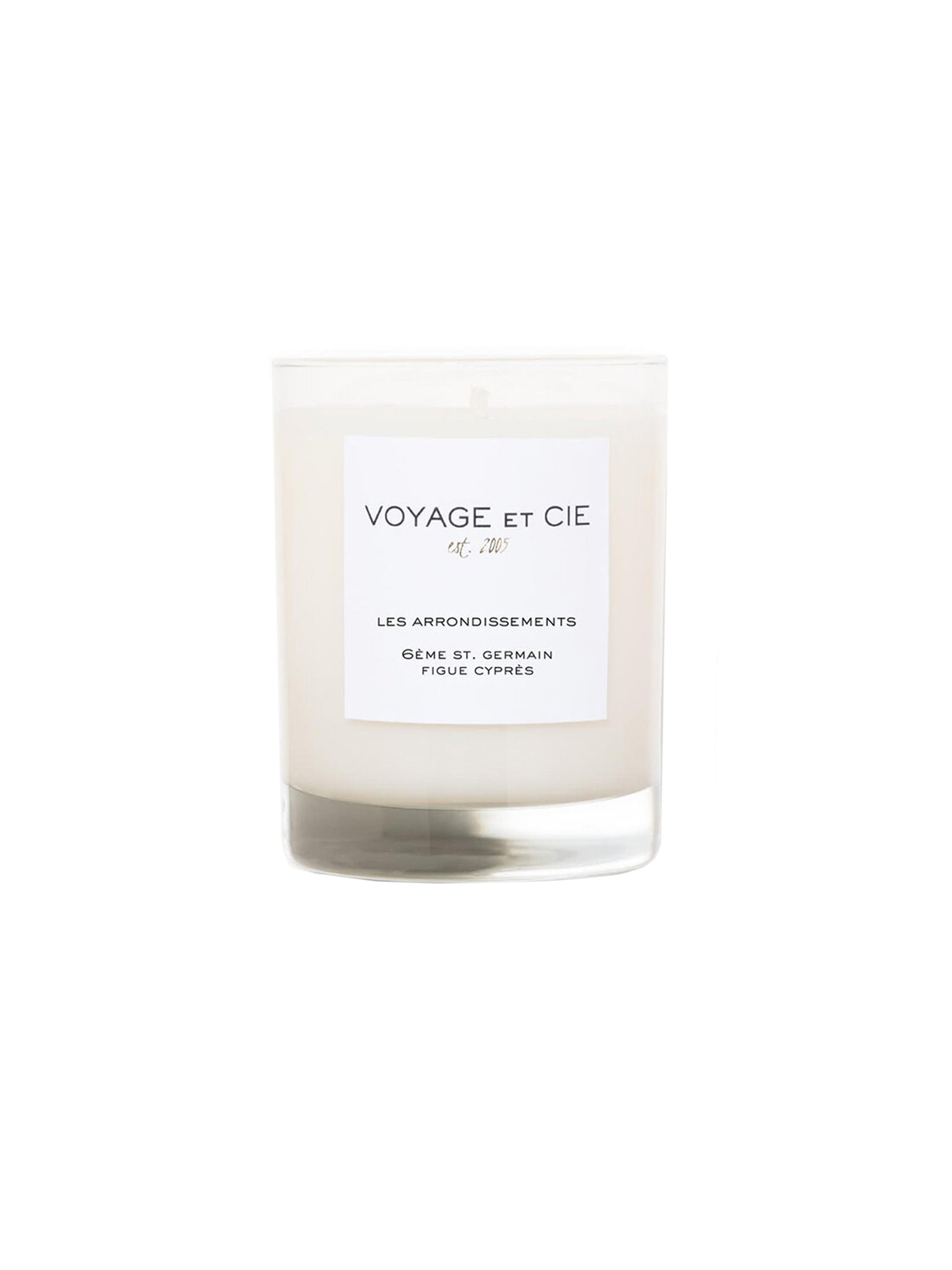 Voyage et Cie 6Ème St. Germain Figue Cyprès Candle Collection Weston Table