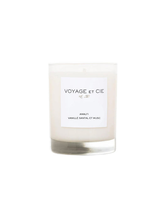 Voyage et Cie Amalfi Vanille Santal et Musc Candle Collection