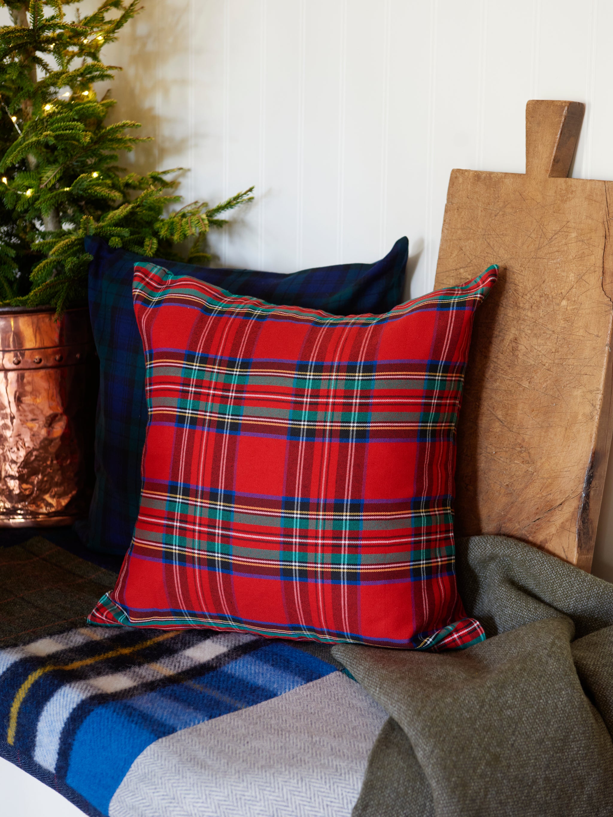 Tartan shop throw pillows