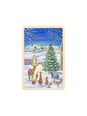  Waiting for Christmas Wooden Postcard Weston Table 