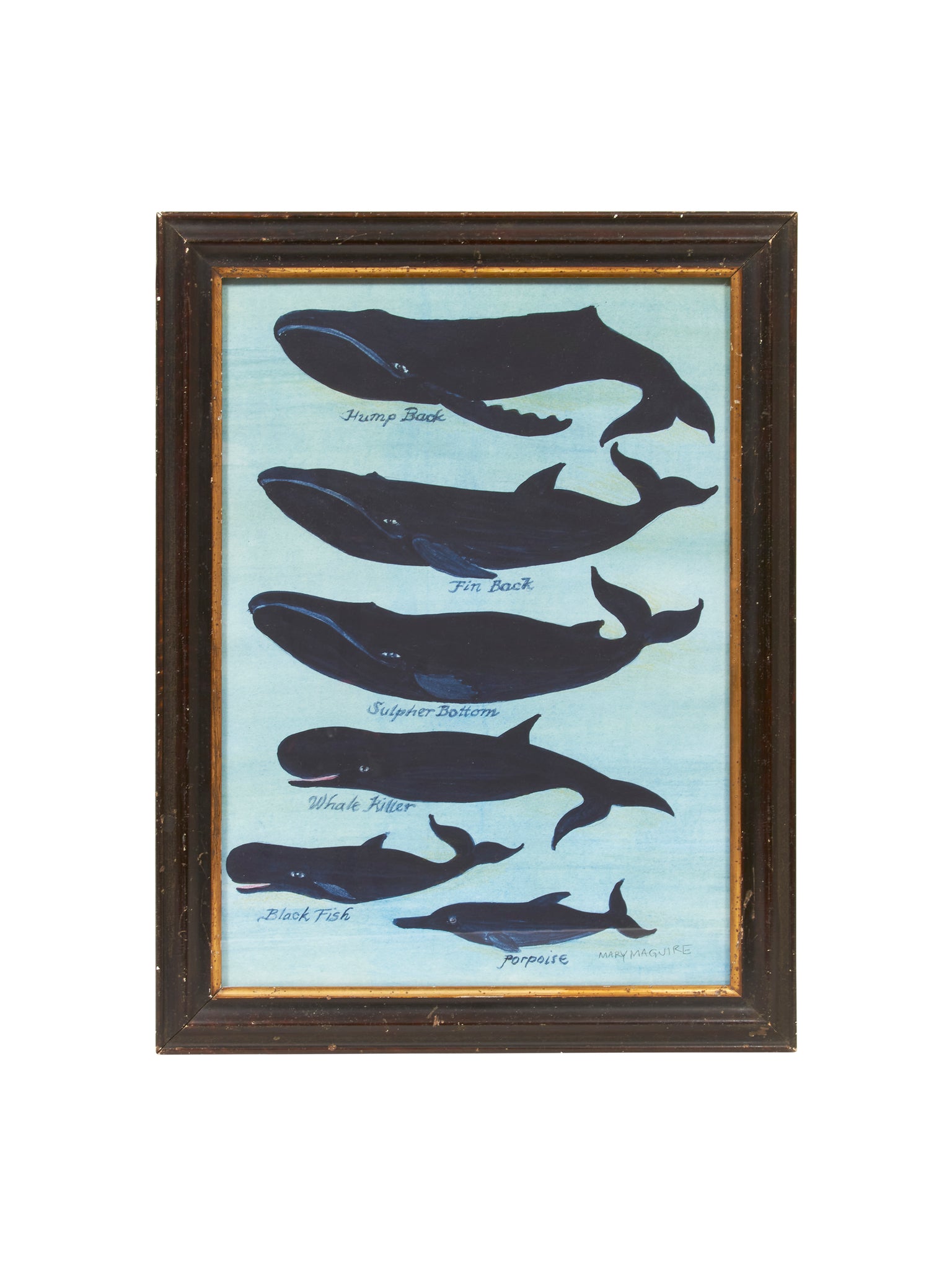 Whale Gicleé Framed Weston Table