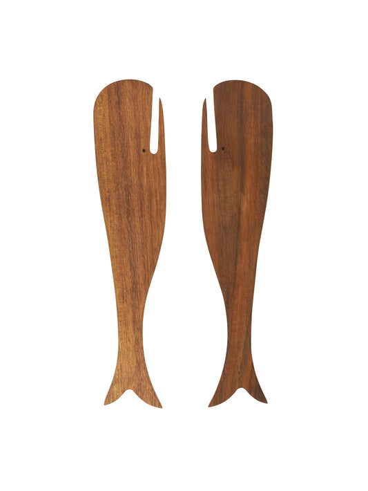 Whale Wood Salad Servers Weston Table