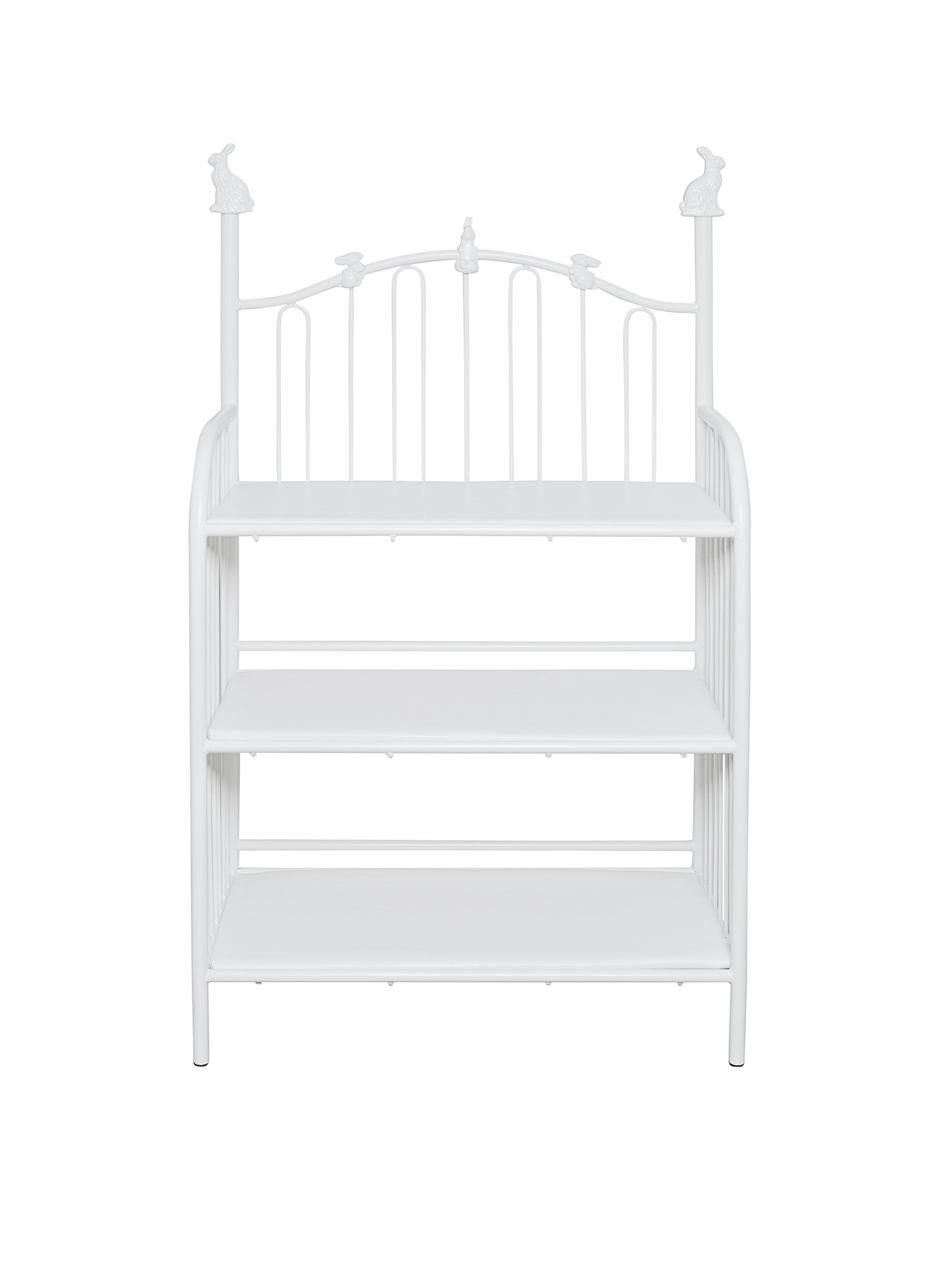 White Iron Bunny Changing Table Weston Table