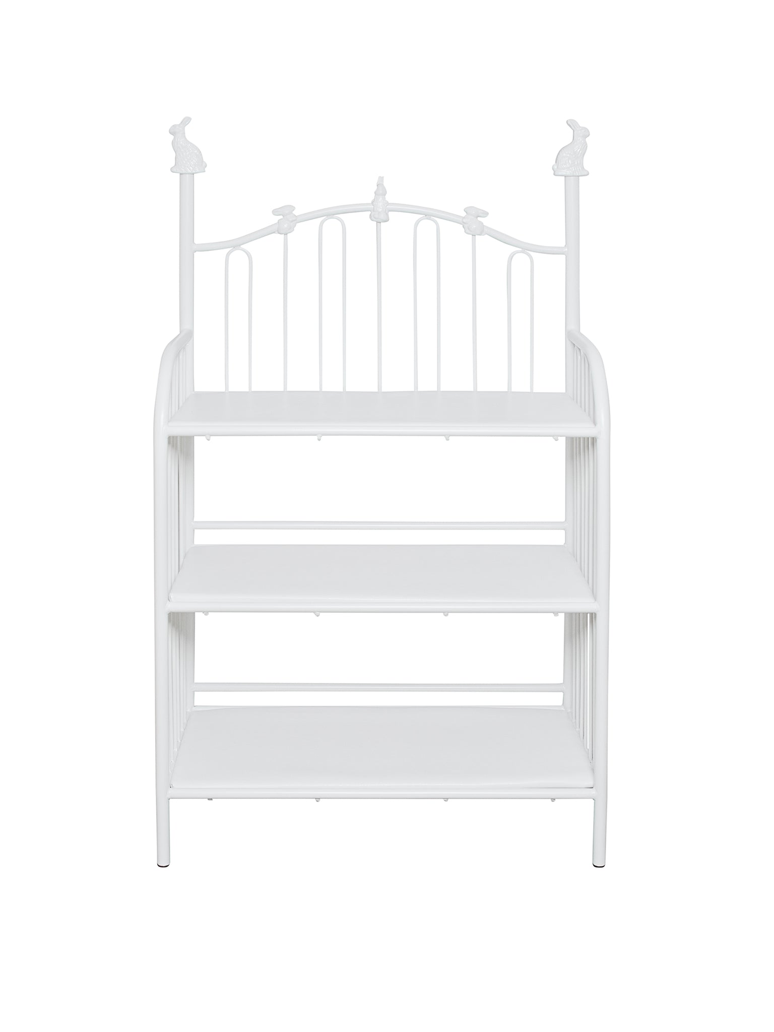 White Iron Bunny Changing Table Weston Table