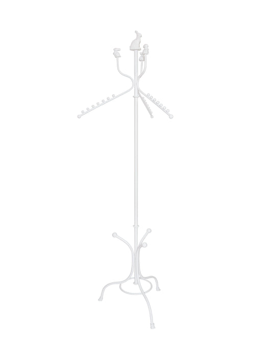 White Iron Bunny Clothing Rack Weston Table