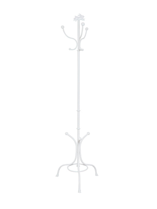 White Iron Bunny Coat Rack Weston Table