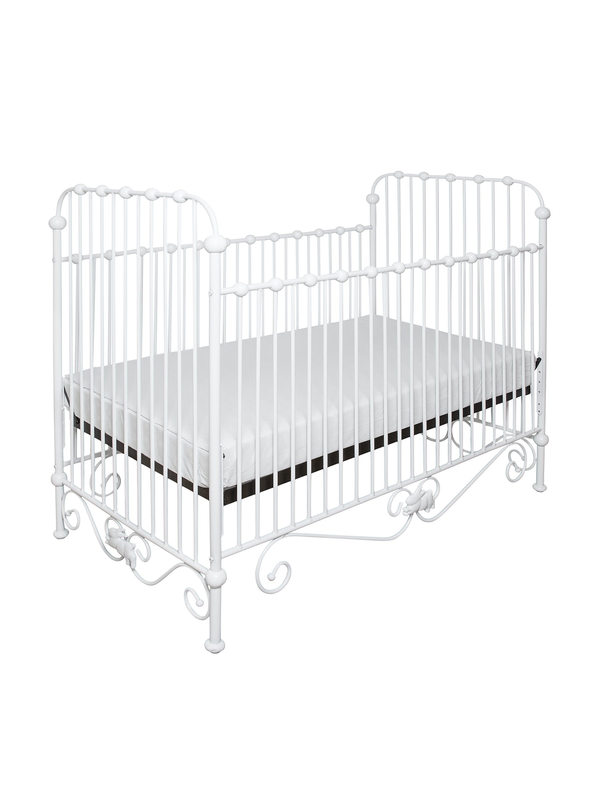 White Iron Bunny Crib Weston Table