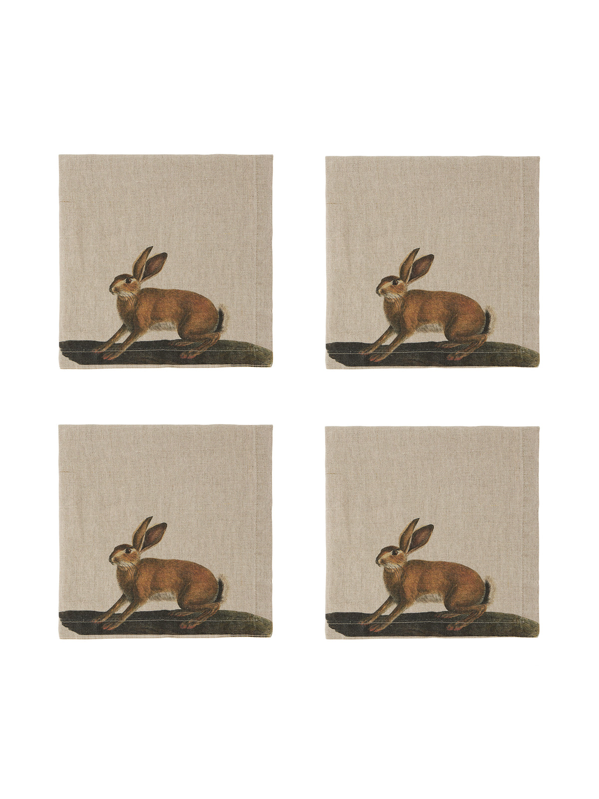 Wild Rabbit Linen Napkins Set of Four Weston Table