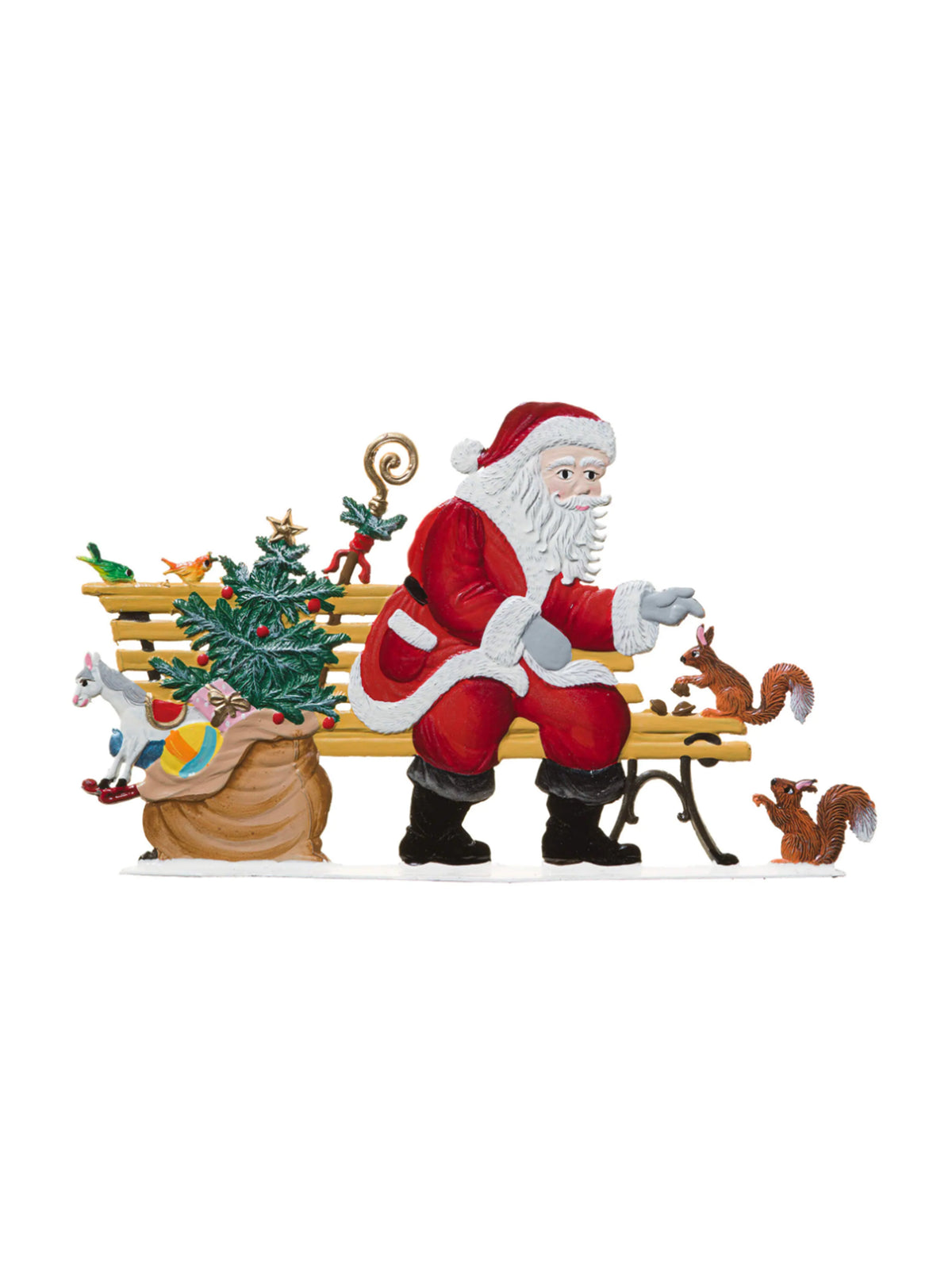 Wilhelm Schweizer Pewter In the Park with Santa Weston Table