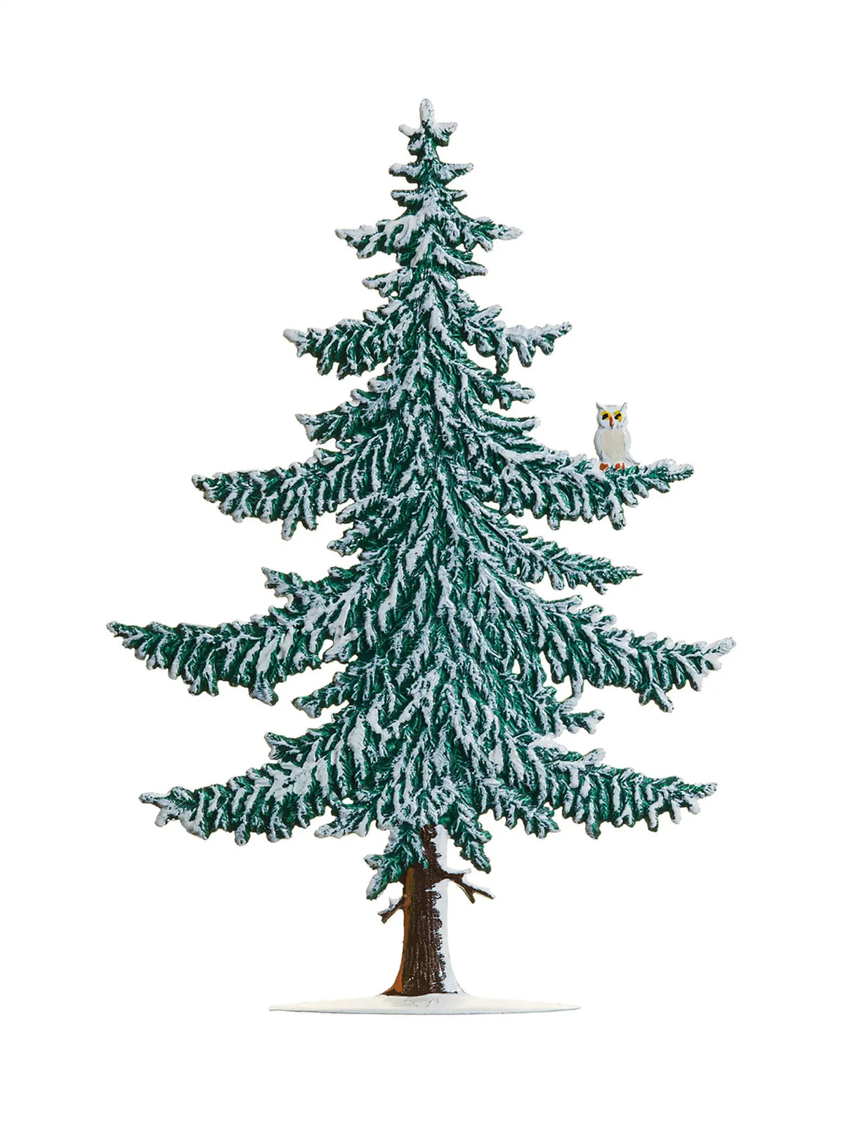 Wilhelm Schweizer Pewter Large Winter Pine with Owl Weston Table