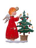 Wilhelm Schweizer Pewter Angel Decorating Tree Ornament Weston Table