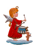 Wilhelm Schweizer Pewter Angel with Drum Ornament Weston Table