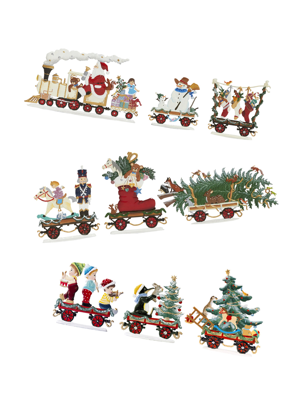 Wilhelm Schweizer Pewter Christmas Train Weston Table