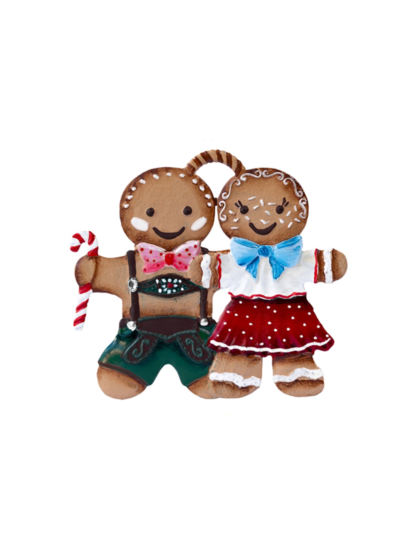 Wilhelm Schweizer Pewter Gingerbread Couple Ornament Weston Table