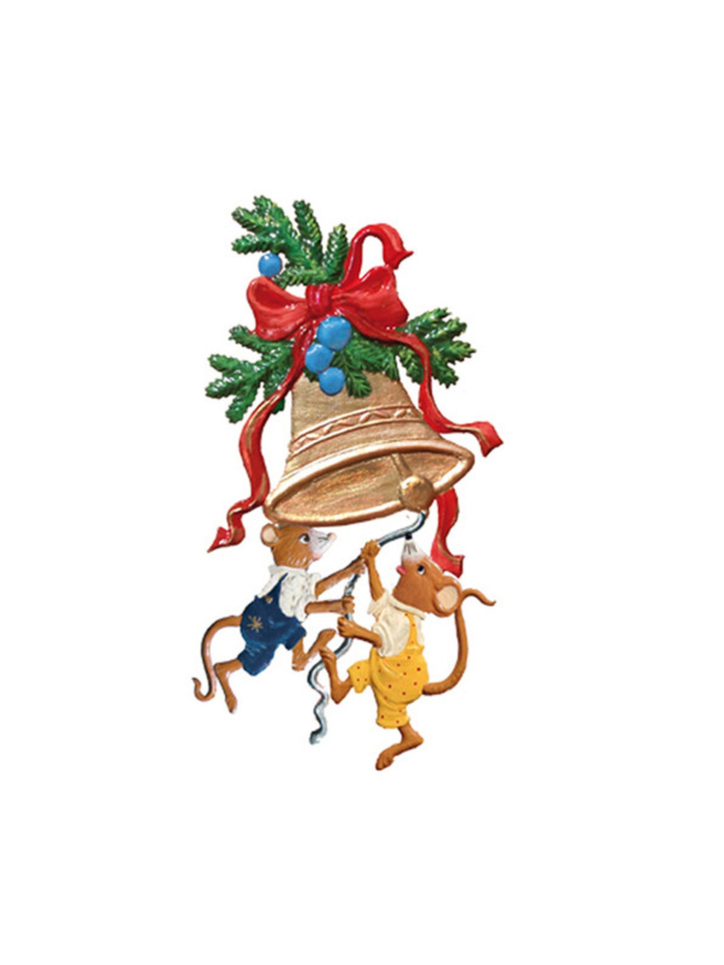 Wilhelm Schweizer Pewter Mice Ringing the Bells Ornament Weston Table