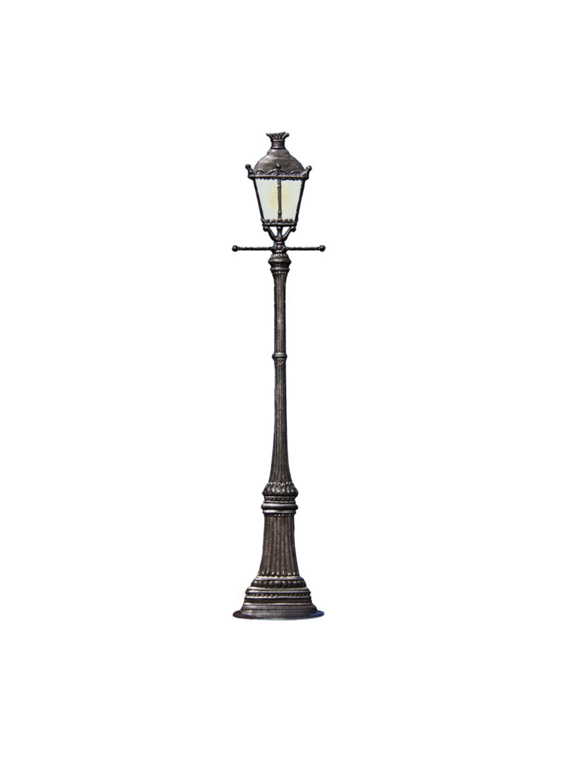 Wilhelm Schweizer Pewter One Lamp Gaslight Ornament Weston Table