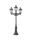 Wilhelm Schweizer Pewter Three Lamp Gaslight Ornament Weston Table