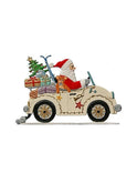 Wilhelm Schweizer Pewter Santa in Auto Weston Table