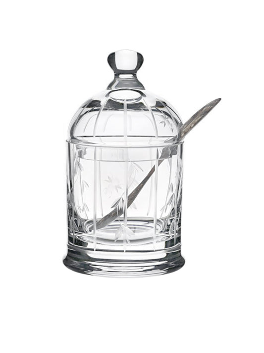 William Yeoward Crystal Abby Honey Jar with Spoon Weston Table