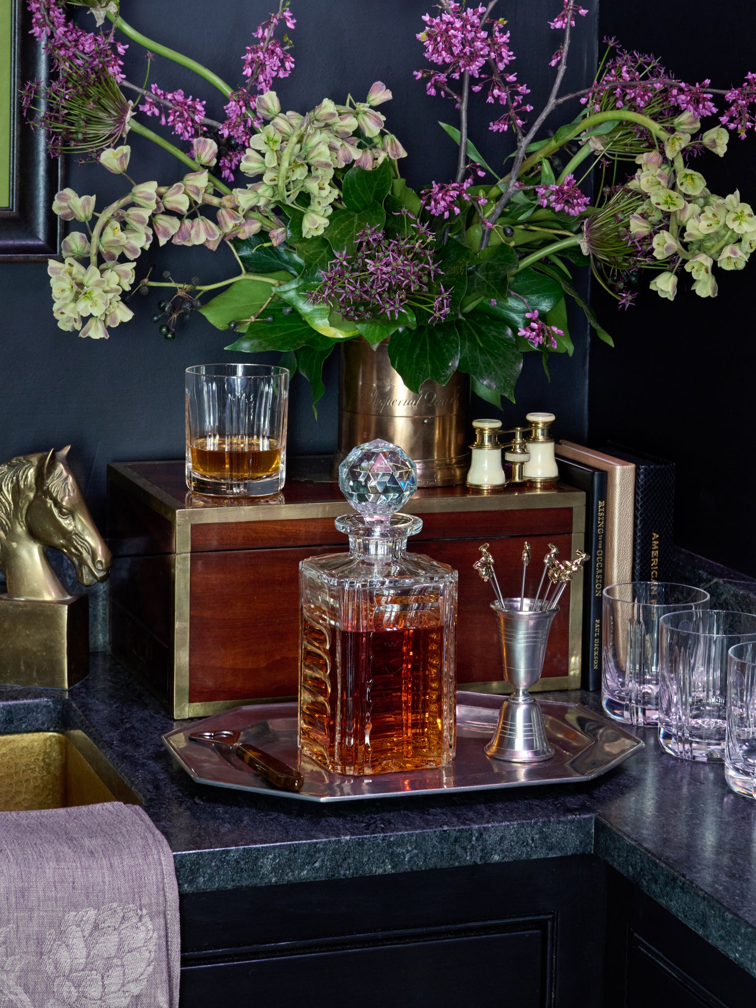 William Yeoward Crystal Adele Square Decanter Weston Table