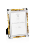 William Yeoward Crystal Classic Bamboo Photo Frame 5 x 7 Weston Table