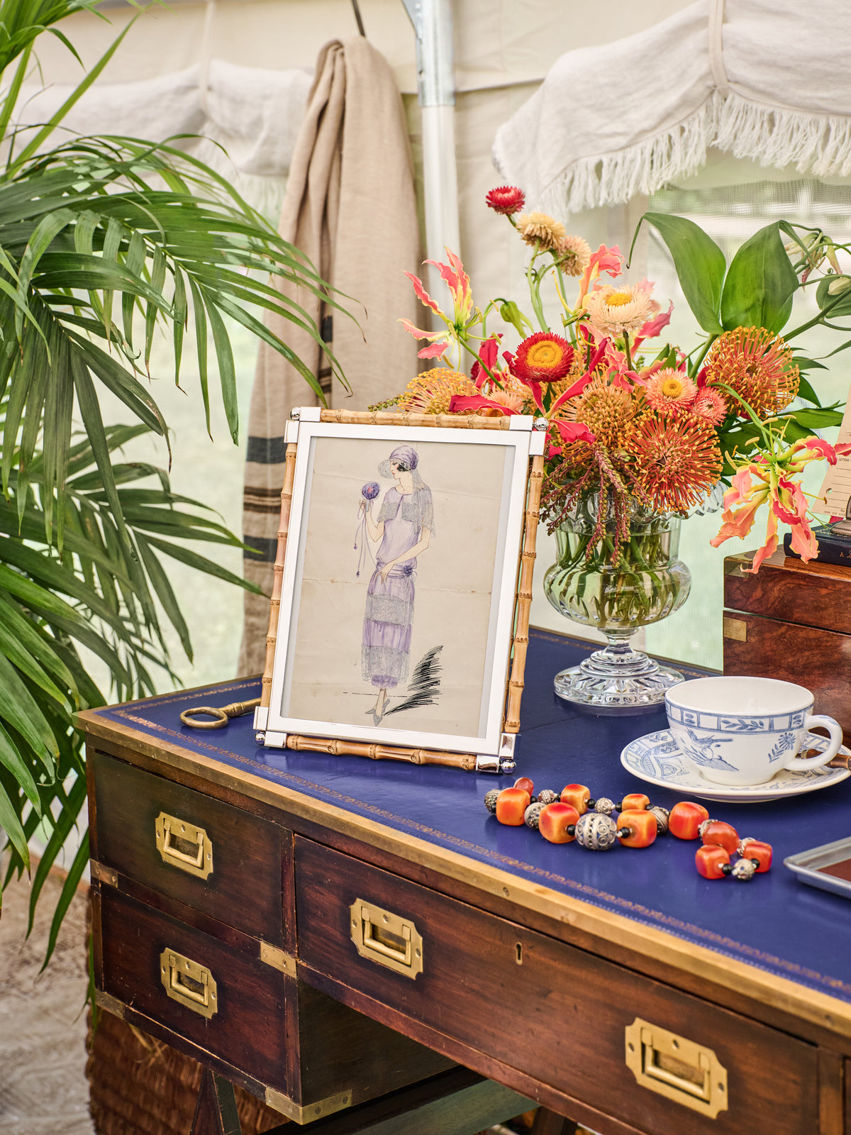 William Yeoward Crystal Classic Bamboo Photo Frame Weston Table
