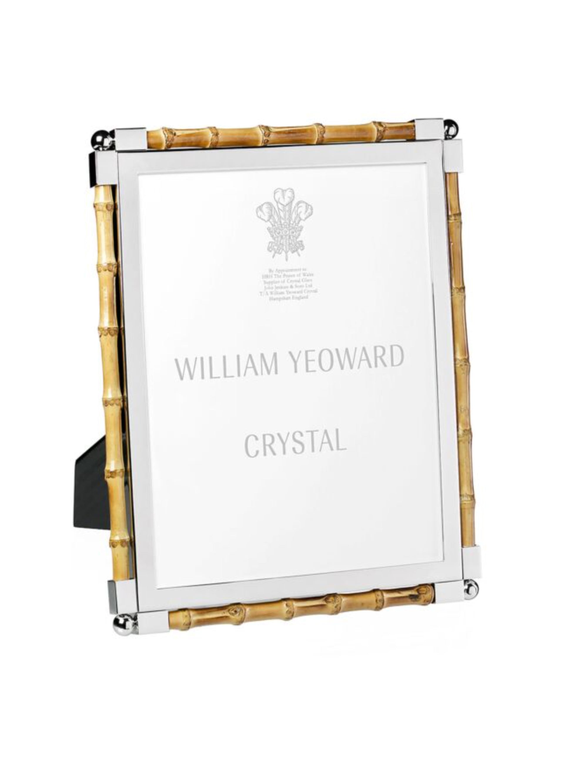 William Yeoward Crystal Classic Bamboo Photo Frame 8 x 10 Weston Table