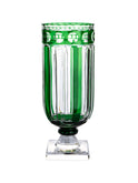 William Yeoward Crystal Emerald Footed Hurricane Weston Table