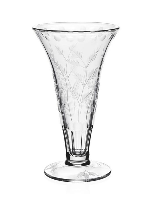 William Yeoward Crystal Fern Footed Vase 8" Weston Table