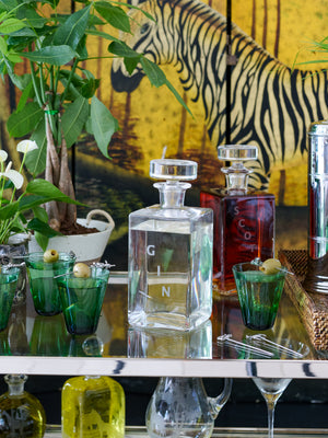  William Yeoward Crystal Lillian Square Decanter Gin Weston Table 