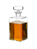 William Yeoward Crystal Lillian Square Decanter with Bourbon Weston Table