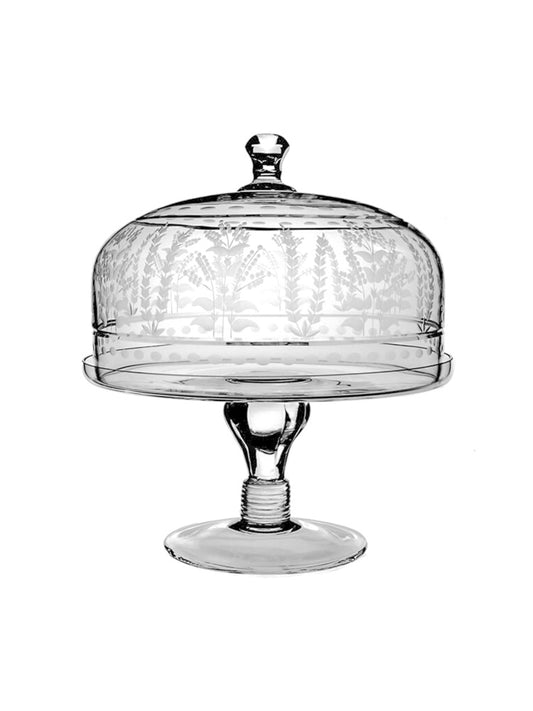 William Yeoward Crystal Portia Cake Stand & Dome Weston Table