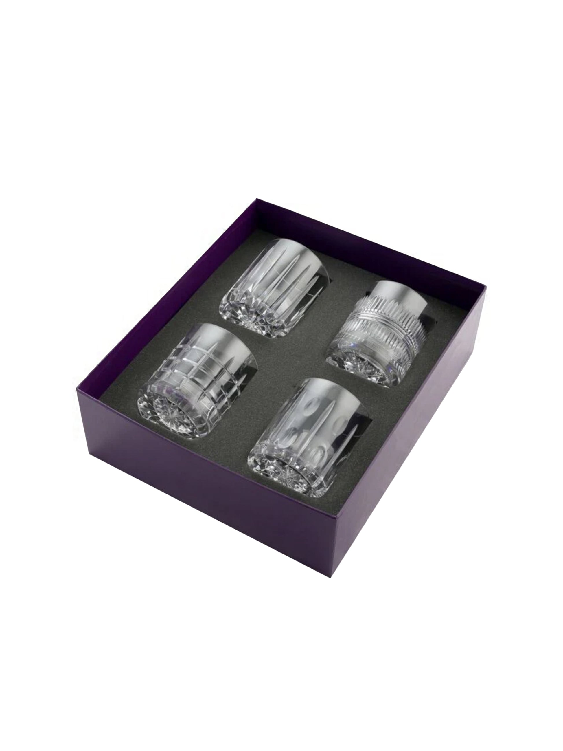 William Yeoward Crystal Skye Box of Four Whisky Tumblers Weston Table 