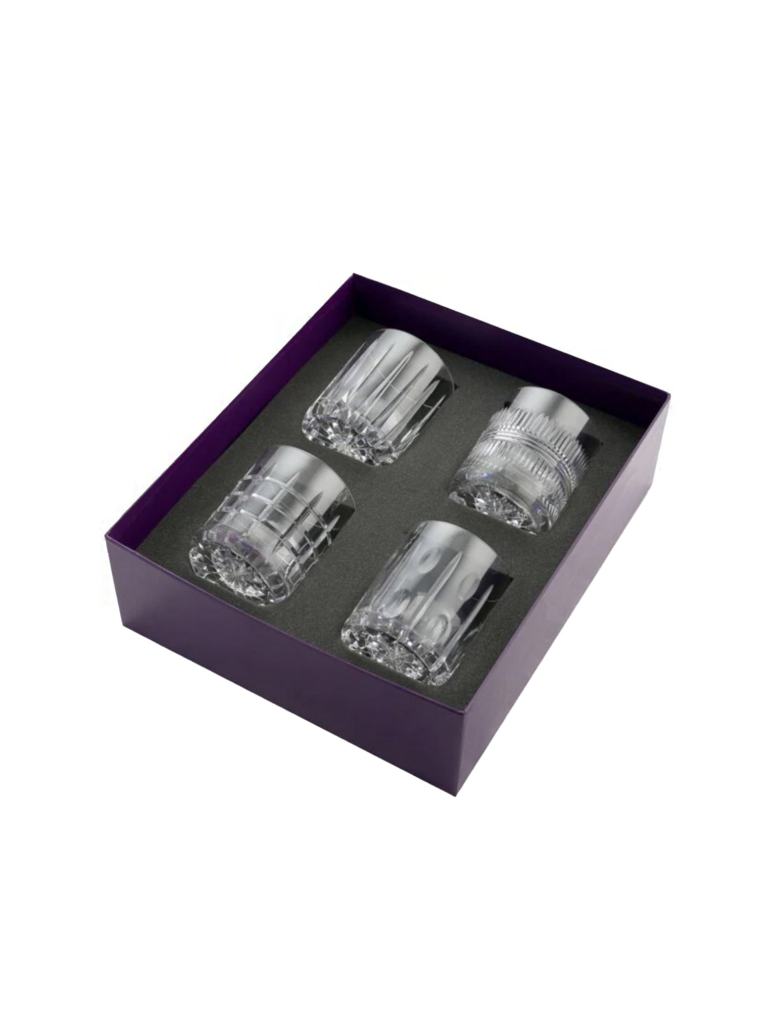 William Yeoward Crystal Skye Box of Four Whisky Tumblers Weston Table 