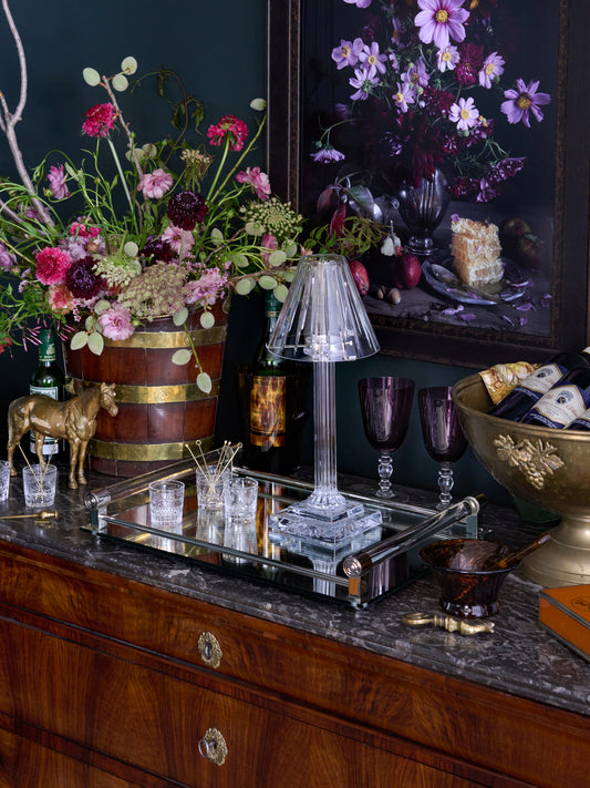 William Yeoward Crystal Vesper Candle Lamp Weston Table