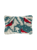 Winter Cardinal Hooked Wool Pillow Weston Table