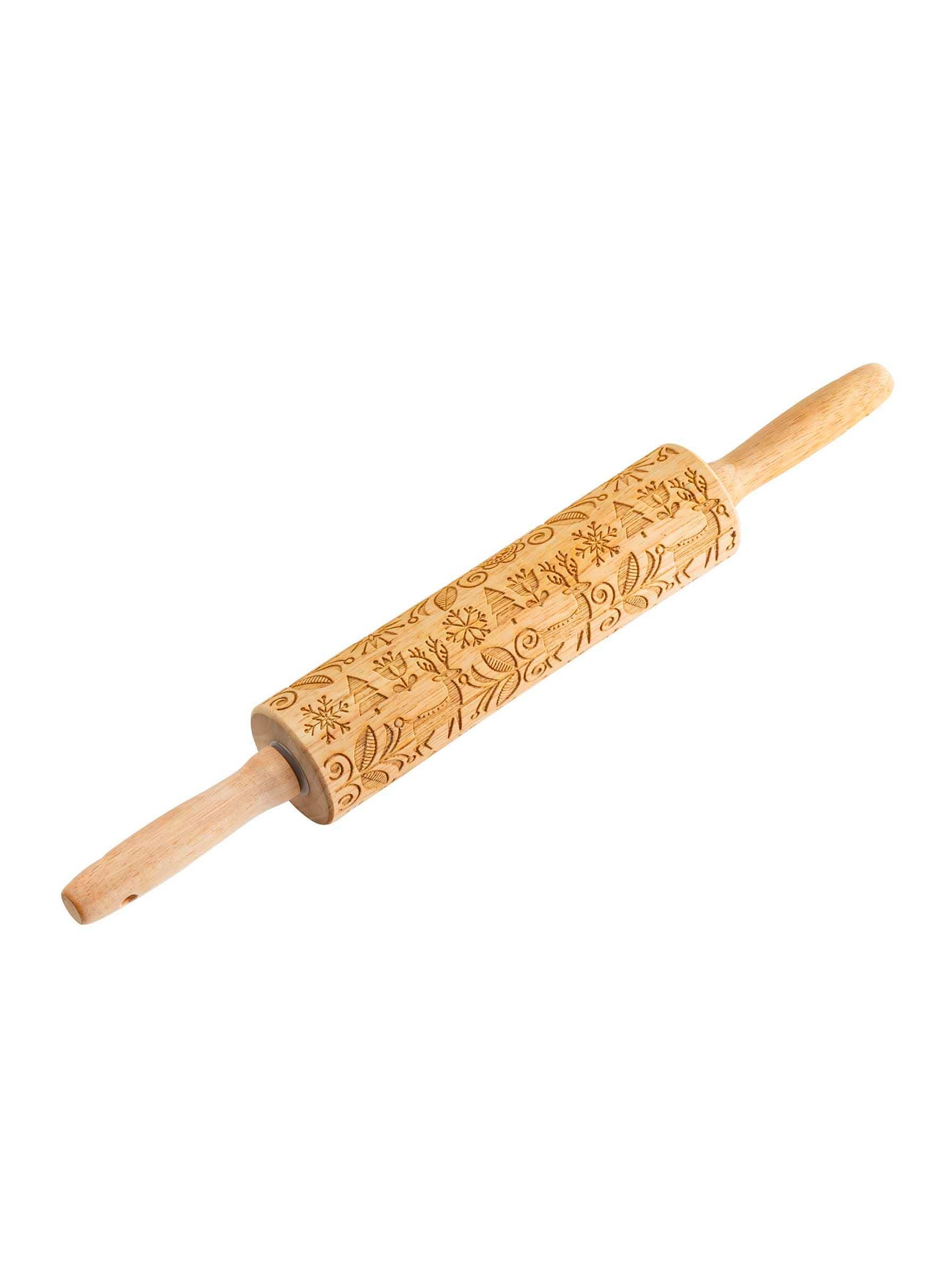 Winter Design Embossed Rolling Pin Weston Table 