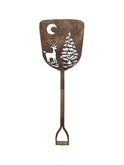 Winter Night Scene Vintage Garden Shovel Art Weston Table