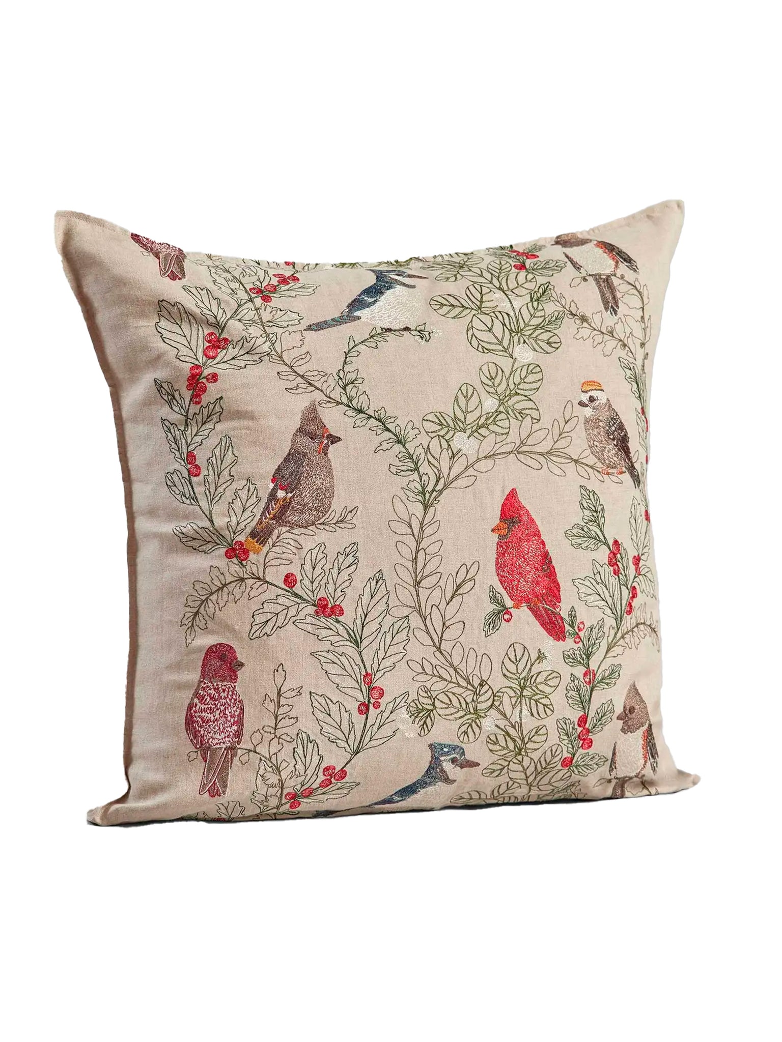 Coral & Tusk Winter Birds Pillow