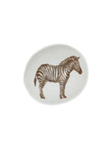 Wood Grain Safari Animal Ceramic Dish Zebra Weston Table