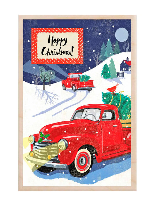 The Wooden Postcard Christmas Truck Weston Table