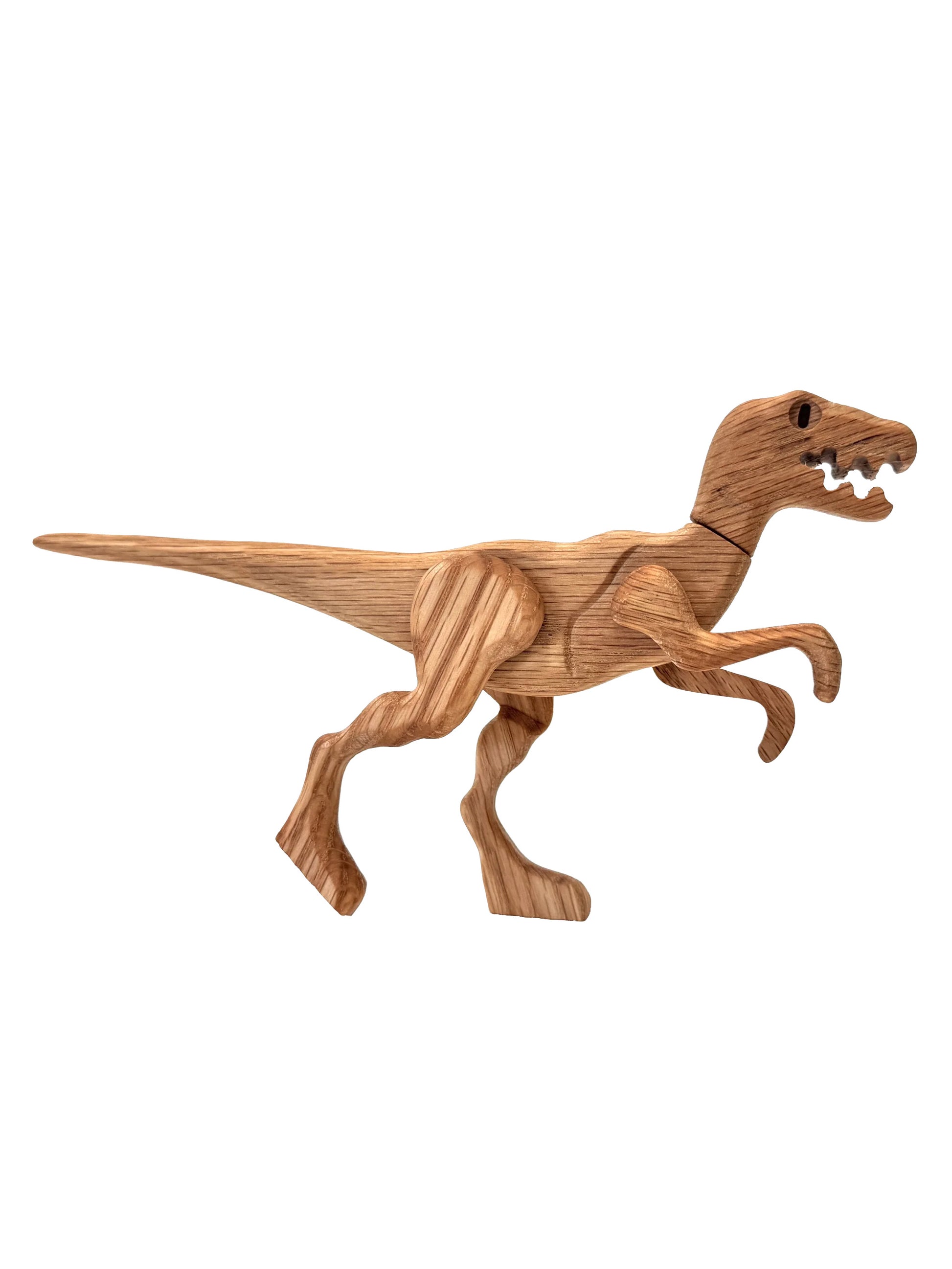 Wooden Dinosaur with Magnetic Joints Velociraptor Weston Table